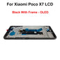 Display OLED da 6,67" per Xiaomi Poco X7 LCD 24095PCADG, display touch digitizer per Poco X7 Pro, schermo 2412DPC0AG, parti di assemblaggio