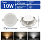 10 pz/lotto LED Pannello Rotondo Da Incasso Lampada 24W 20W 17W 14W 10W 6W AC100-240V 3000K 4000K 6000K Luce Faretto illuminazione per interni