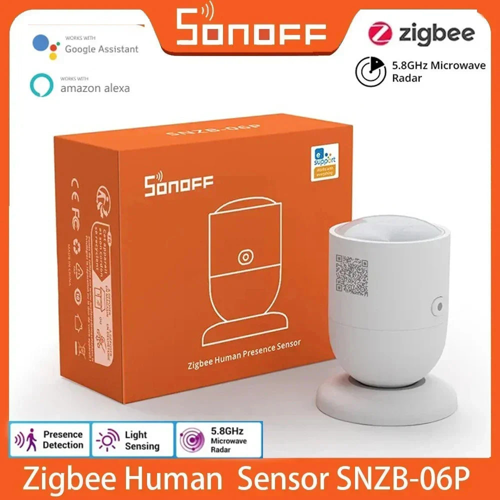 SONOFF SNZB-06P Zigbee sensore di presenza umana sensore di monitoraggio dell'animale domestico di movimento magazzino domestico prevenire il rilevatore di sicurezza antifurto