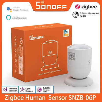SONOFF SNZB-06P Zigbee sensore di presenza umana sensore di monitoraggio dell'animale domestico di movimento magazzino domestico prevenire il rilevatore di sicurezza antifurto