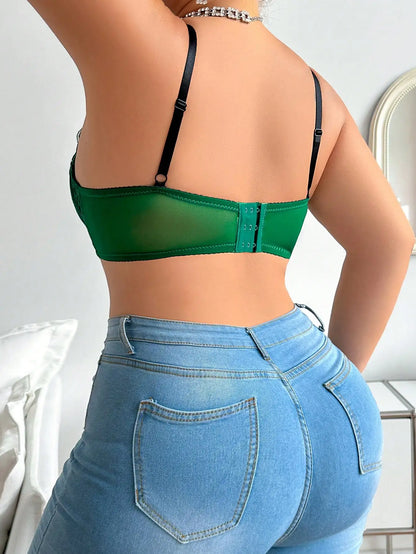 Intimo sexy taglie forti da donna Mezza tazza Tirare insieme Design in pizzo solido Adatto per donne complete XL-XXL MR2670