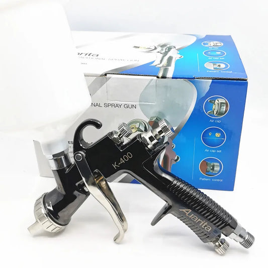 Pistola a Spruzzo di Alta Qualità Auarita K400 LVMP, Spruzzatore per Auto 1.4/1.7MM R500, Pistola per Verniciatura ad Alta Atomizzazione, Aerografo