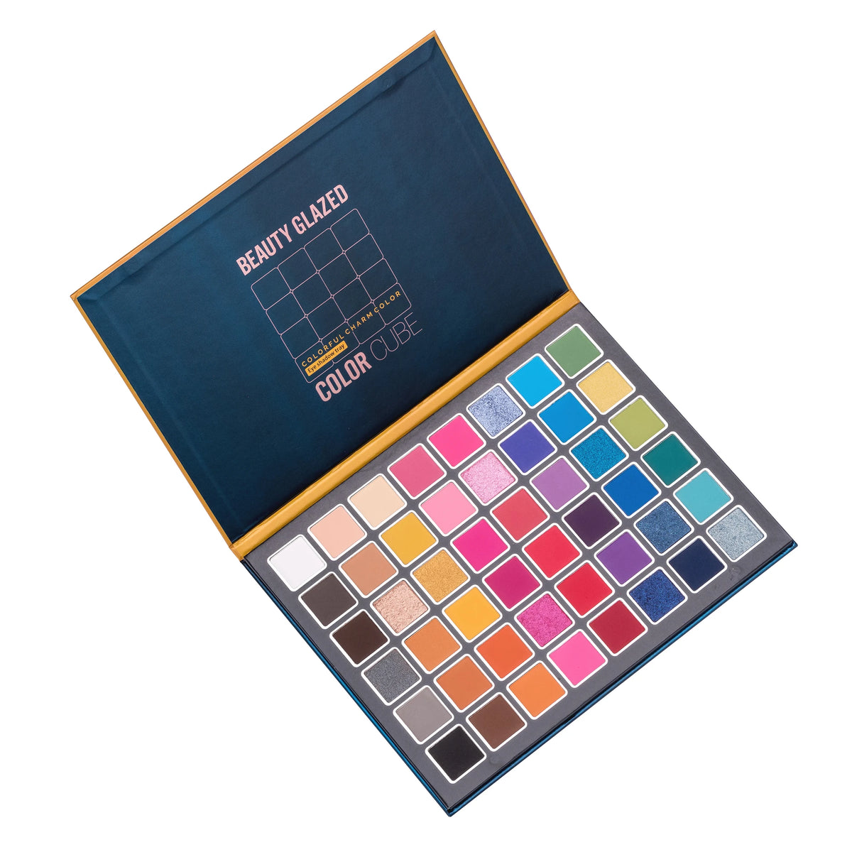 Piatto ombretto per trucco scenico, europeo e americano, eccitato, 48 colori