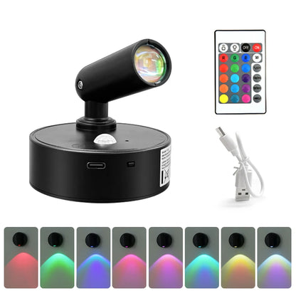 Lampada da Parete LED con Sensore di Movimento, Interruttore Touch, Luce Notturna, Faretto Magnetico Wireless Dimmerabile per Camera da Letto, Armadio, Scale, Decorazione