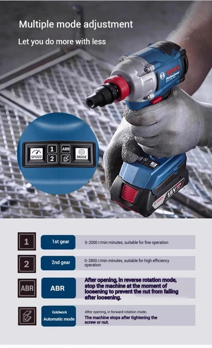 Bosch GDX 18V-285 Avvitatore/Chiave a percussione a batteria Utensili elettrici professionali Bosch AmpShare 18V Strumento di impatto 1/4" Drive esagonale