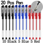 20/50 pezzi Penne gel Set Nero Blu Rosso Ricarica Gel Forniture scolastiche e per ufficio Cancelleria accessori kawaii cancelleria penne carine
