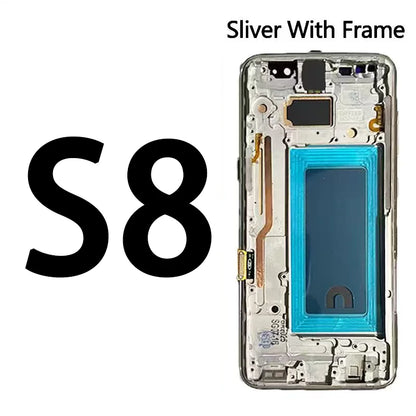 Display LCD touchscreen con telaio per Samsung S8 G950 G950F SM-G950FD e Samsung S9 G960 SM-G960F, nuovo e testato al 100%.
