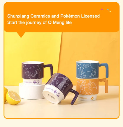 Tazze in Ceramica Pokémon SHUNXIANG, Impilabili, per Caffè, Latte, Tè, Colazione e Succhi, per Bambini