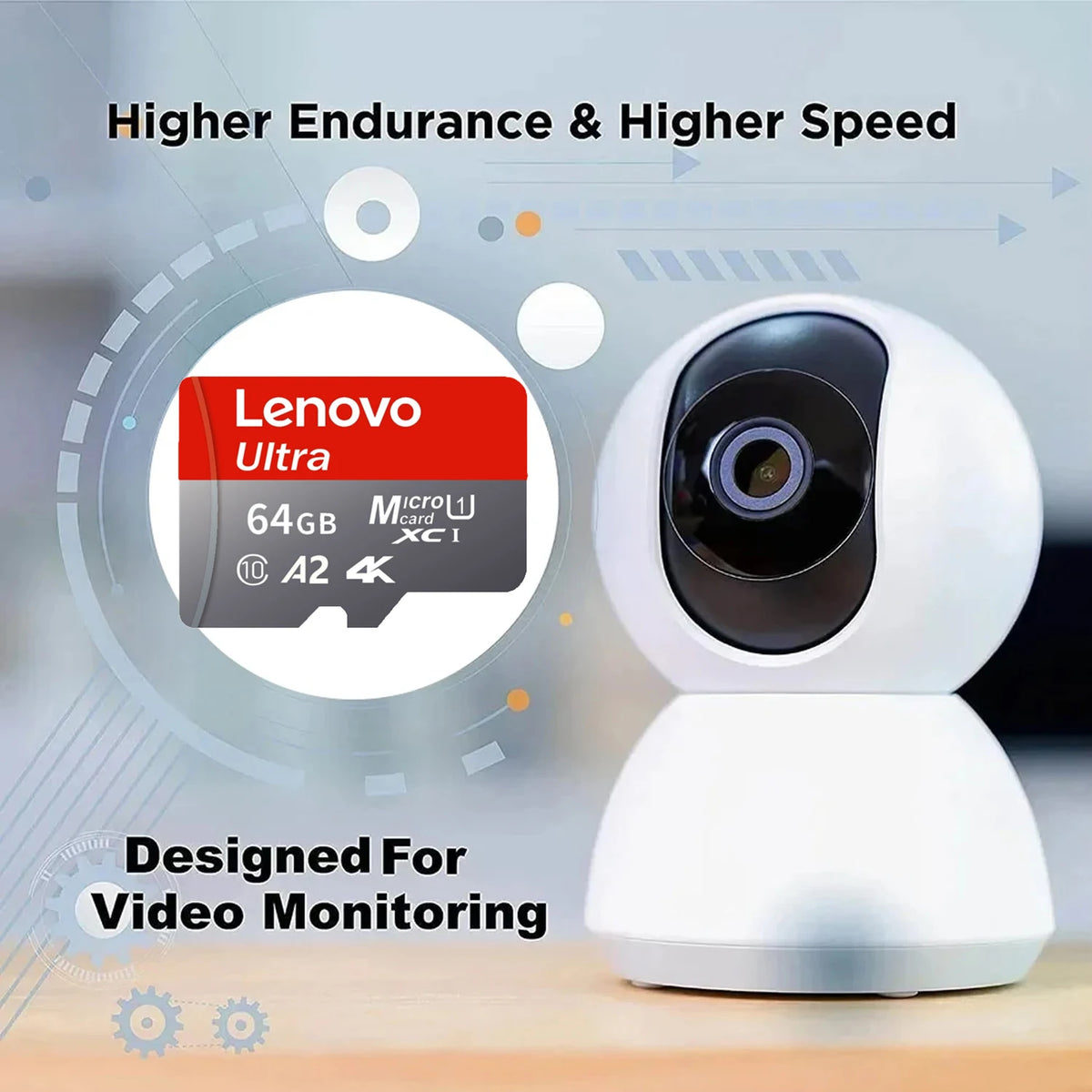 Scheda di memoria Lenovo da 1 TB, scheda di memoria ad alta velocità da 128 GB, scheda Micro SD da 512 GB e 256 GB, classe 10, scheda TF per smartphone, tablet e droni.