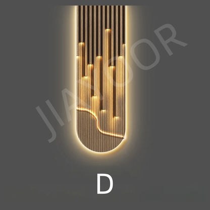 Lampada da parete moderna a LED di lusso Decorazione domestica Luce murale astratta Corridoio Soggiorno Lustro Pittura sospesa di fascia alta