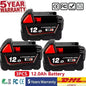 Batteria sostitutiva da 18 V 12,0 Ah, compatibile Milwaukee M18 - Batteria ricaricabile agli ioni di litio 21700 a 15 celle Modello M18 - 48-11-1815