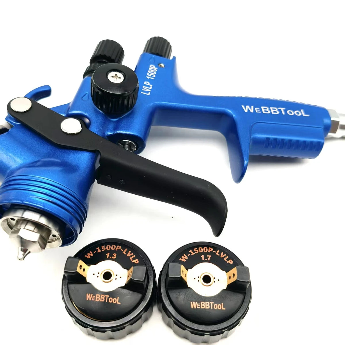 Alta qualità LVLP 1500P Pro Pistola a spruzzo per vernice Strumento di spruzzo per auto Pistola a spruzzo ad aria 1.3Gun 1.7 Kit ugelli Pistola a spruzzo professionale