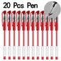 20/50 pezzi Penne gel Set Nero Blu Rosso Ricarica Gel Forniture scolastiche e per ufficio Cancelleria accessori kawaii cancelleria penne carine
