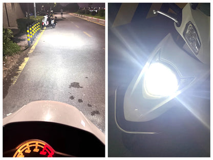 Philips HS1 Faro LED Motore 6500K Lampada Bianca LED Luminoso Moto Fascio Alto Basso 12V PX43t Moto Lampadina 11636UMRX1