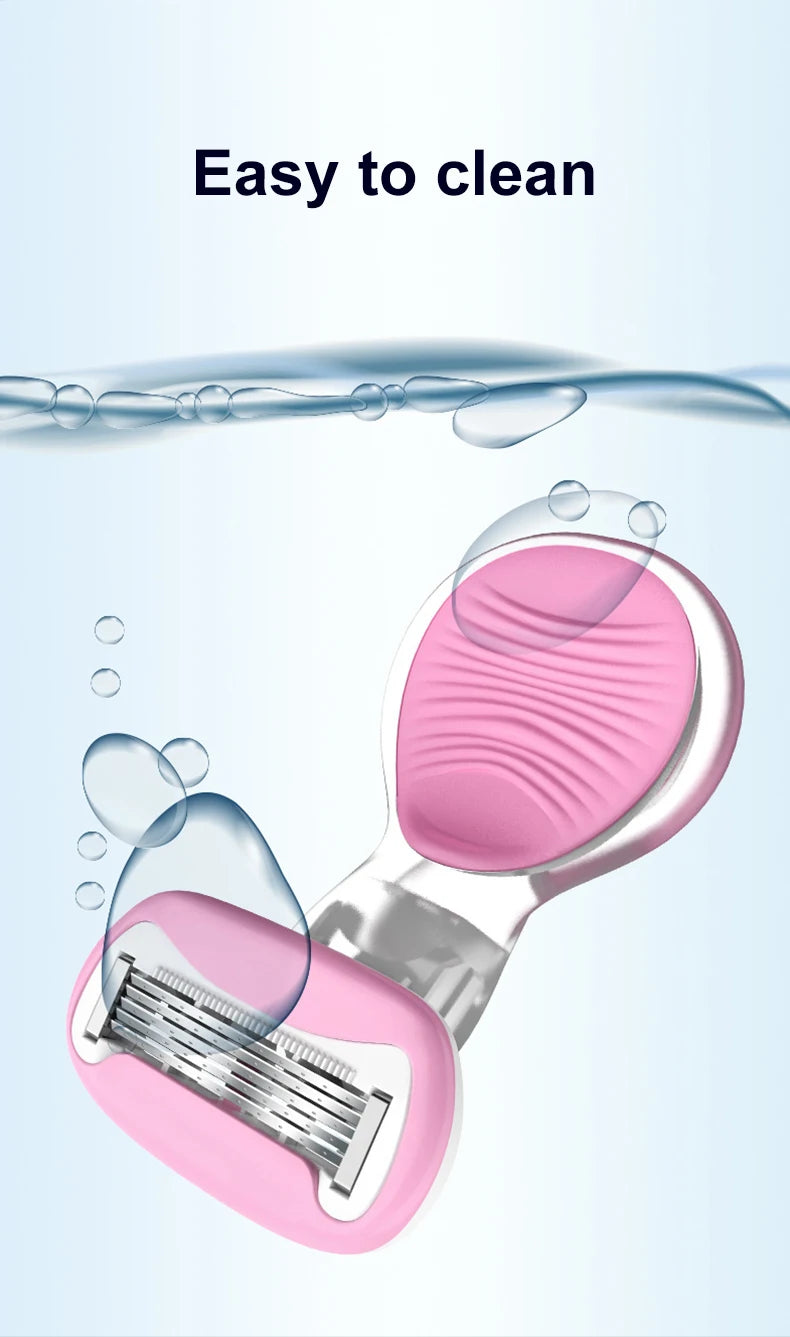 Mini portatile piccolo guscio epilatore coltello da barba depilazione rasoio da donna