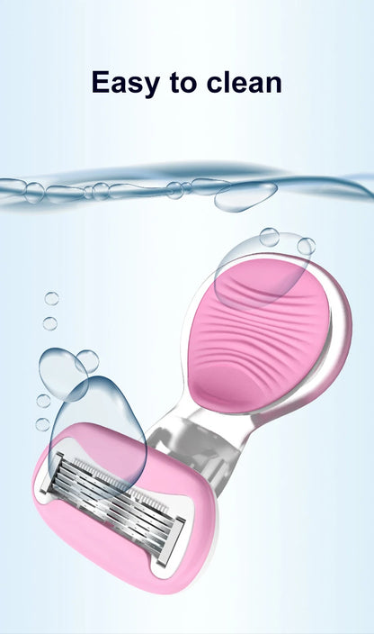Mini portatile piccolo guscio epilatore coltello da barba depilazione rasoio da donna