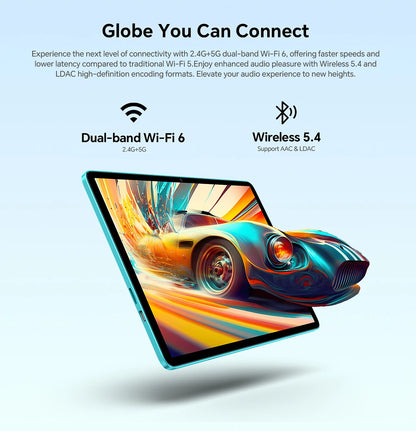 Teclast P33 Tablet Android 15 10.1" 9 GB di RAM (3 GB + 6 GB) 64 GB di ROM Allwinner A333 Custodia all-in-one/Tastiera/Mouse/Stilo/Cuffia
