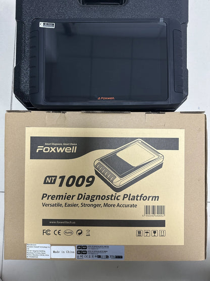 FOXWELL NT1009 Scanner Professionale OBD2, Strumento di Scansione Bidirezionale, Scanner Diagnostico per Tutti i Sistemi, Codifica ECU, CAN FD, FCA AutoAuth, Test Attivi, Mappatura Topologica, 35+ Servizi di Reset, Strumento