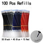 20/50 pezzi Penne gel Set Nero Blu Rosso Ricarica Gel Forniture scolastiche e per ufficio Cancelleria accessori kawaii cancelleria penne carine