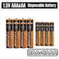 Batterie al carbonio zinco AA AAA da 1,5 V, confezione da 40 all'ingrosso per giocattoli, orologi, telecomandi, alimentazione di lunga durata, a prova di perdite