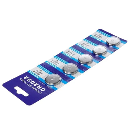 Pila a bottone al litio 3V CR2032 BR2032 DL2032 ECR2032 Batterie agli ioni di litio per orologio elettronico LED Light Toy Remote 5 pezzi