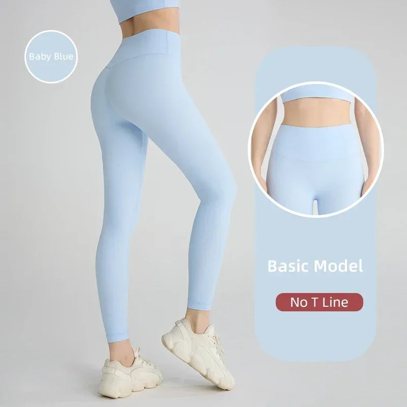 2024 Vendita calda Fitness Allungamenti Leggings femminili a figura intera Pantaloni da corsa Pantaloni da yoga comodi e aderenti Legging da allenamento
