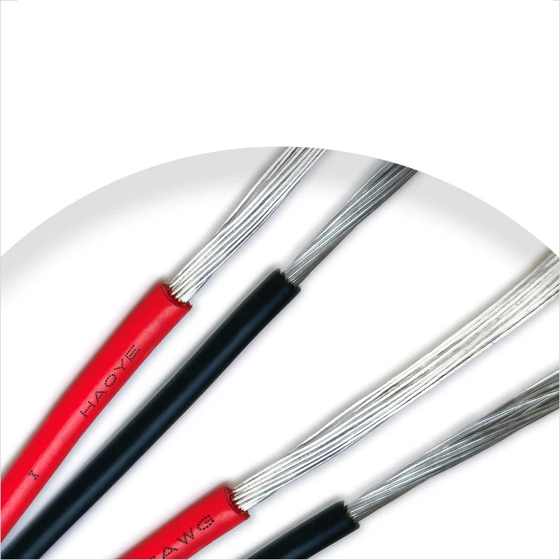 Cavo Elettrico a 2 Pin in Rame Stagnato 18/20/22/24/26/28/30AWG, Isolato in PVC, Prolunga per Strisce LED, Filo Rosso e Nero