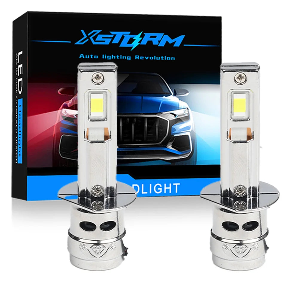 Luci LED XSTORM H1 per Auto 60000LM 500W, Fari Fendinebbia LED H1 Canbus Senza Errori, Lampade Turbo ad Alta Potenza 6000K Plug&Play