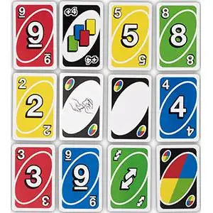Mattel Games, gioco di carte Uno, per bambini dai 7 anni in su, da 2 a 10 giocatori.