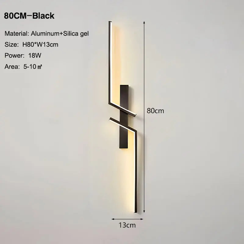Lampade da parete a LED nordiche per corridoio corridoio 60cm/80cm/100cm Luci da parete a LED interne Sconce da parete Illuminazione per cucina Sala da pranzo
