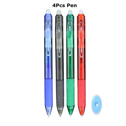 0.7mm Penna Cancellabile Magica Presse Penna Gel Set 8 Colori Cancellabile Asta di Ricarica Inchiostro Gel Cancelleria Penne Retrattili Maniglia Lavabile Asta