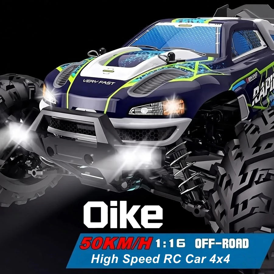 Auto radiocomandata Oike 4WD, fuoristrada 4x4, buggy ad alta velocità, camion super brushless, 50 o 80 km/h, auto da corsa con drift veloce, giocattolo, regalo