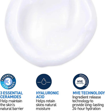 CeraVe Latte Detergente Quotidiano 473ml, Detergente Idratante Confortevole per Pelli Normali e Secche