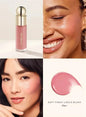Balsamo per labbra multicolore in stick, blush liquido in polvere, linea di cosmetici Rare Beauty, Believe Happy Bliss, a lunga tenuta, facile da applicare, per un trucco impeccabile.