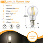 10 Lampadine LED E27 E14 B22 Stile Industriale Vintage, Retro Edison 8W 4W 6W 220V per Lampade a Filamento Incandescenti Edison