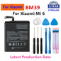 Batteria originale per telefono Xiaomi Mi Redmi Note Mix 2 3 3S 3X 4 4X 4A 4C 5 5A 5S 5X M5 6 6A 7 8 Pro Plus BN43 BN31