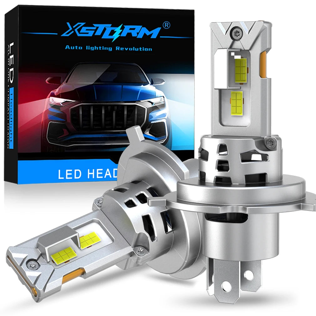 XSTORM H4 HA CONDOTTO LA Luce Canbus 30000LM 150W Auto HA CONDOTTO il Faro 6500K Ad Alta Potenza Alto Basso Fascio Auto Lampadine Con Ventola Faro