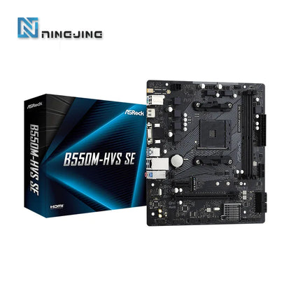 ASrock Nuovo B550M-HVS SE Schede madri DDR4 AMD B550 a doppio canale Socket AM4 Processadores 5500/5600/5600G PCI-E 4.0 16X SATA3.0