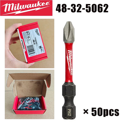Punte per Trapano a Impatto Milwaukee Shockwave PH2, Serie di Punte per Avvitatore da 25mm/50mm/90mm