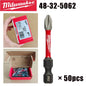 Punte per Trapano a Impatto Milwaukee Shockwave PH2, Serie di Punte per Avvitatore da 25mm/50mm/90mm