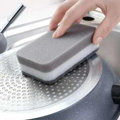 Spugne per pulizia magiche a tre strati Spugne riutilizzabili per pentole per lavare i piatti Spugne per cucina domestica Salviette per spazzole Strumenti puliti