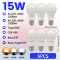 Confezione da 1-10 Lampadine LED 15W 120V 220V 3000K 4000K 6000K Luce Diurna CRI80 Senza Sfarfallio per Illuminazione Domestica Camera da Letto