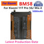 Batteria originale BM58 5000mAh al 100% per batterie di ricambio per telefono Xiaomi 11T Pro 5G/Mix 4