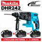 Trapano a percussione rotante senza fili Makita DHR242 18V, capacità per calcestruzzo 24mm, SDS Plus 4700 IPM 2.0J, utensile da costruzione per impieghi gravosi a 3 modalità, compatibile con BL1860B BL1850B BL1815, spedizio