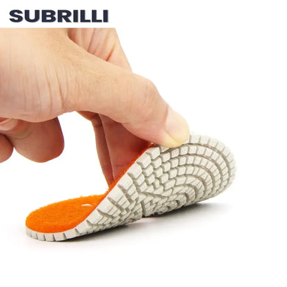 Set di 3 Dischi Flessibili Diamantati da 4 Pollici per Lucidatura in 3 Fasi, per Granito, Marmo, Pietra e Calcestruzzo, Set di Utensili Abrasivi da 100mm