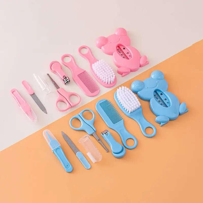 Set di 13 Pezzi per la Cura del Bambino, Kit Portatile per Toelettatura e Cura delle Unghie