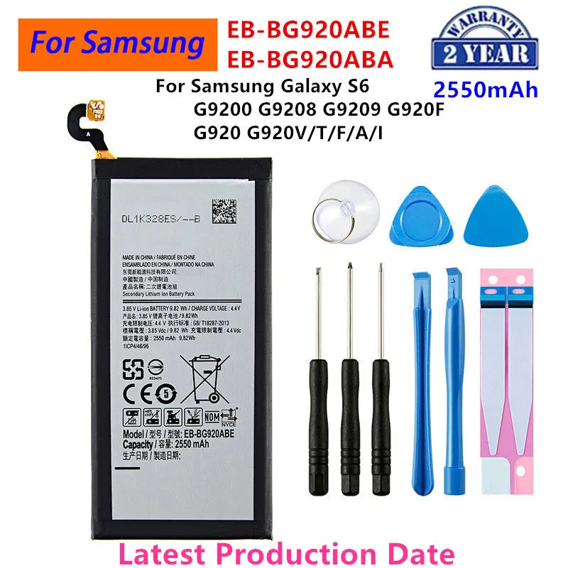Batteria nuova di zecca per Samsung Galaxy S6 S6 Edge/Plus S7 S7 Edge S8 S8 Plus + S9 S9 Plus S10 S10E S10 Plus J5 Pro J7 Pro