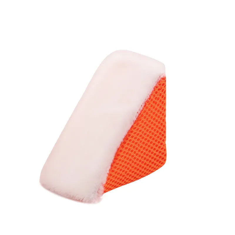 SPTA 1 pz Spugna triangolare per la pulizia degli interni dell'auto, applicatore a cuneo per la pulizia della pelle, della gomma e della plastica, per la ceratura