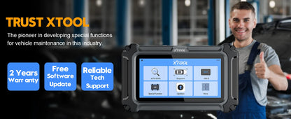 XTOOL D5S Strumenti diagnostici per auto ABS SRS Sistemi di trasmissione del motore Scanner OBD2 16+ servizi Tutte le funzioni Aggiornamento gratuito a vita