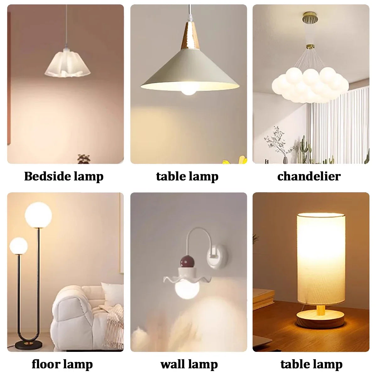 5-12pcs E14 E27 Lampadina Led 220V 110V 3W 5W 6W 7W Illuminazione Calda 3000K 6000K Lampada a Candela Led Lampadario Luce per la Decorazione Domestica